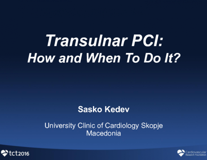 Transulnar PCI: How and When To Do It