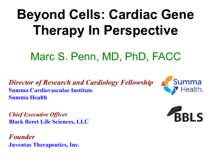 Beyond Cells: Cardiac Gene Therapy In Perspective