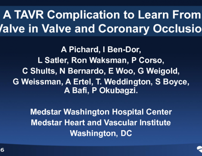 Case #2: A TAVR Complication to Learn From