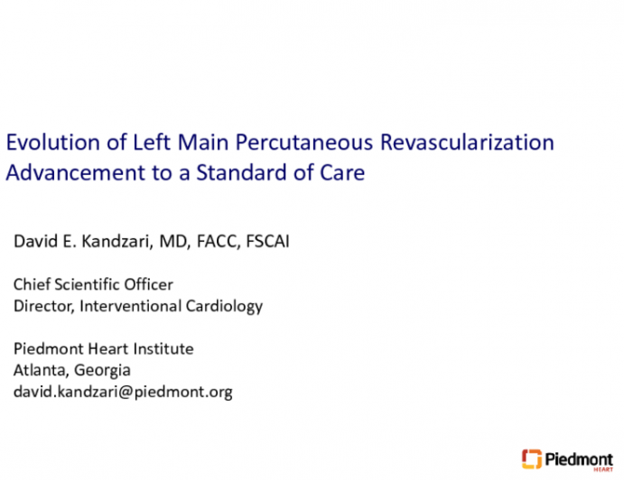 Debate: Is PCI Standard of Care in Left Main Disease After EXCEL and NOBLE? Yes – the Issue Is No Longer in Doubt!