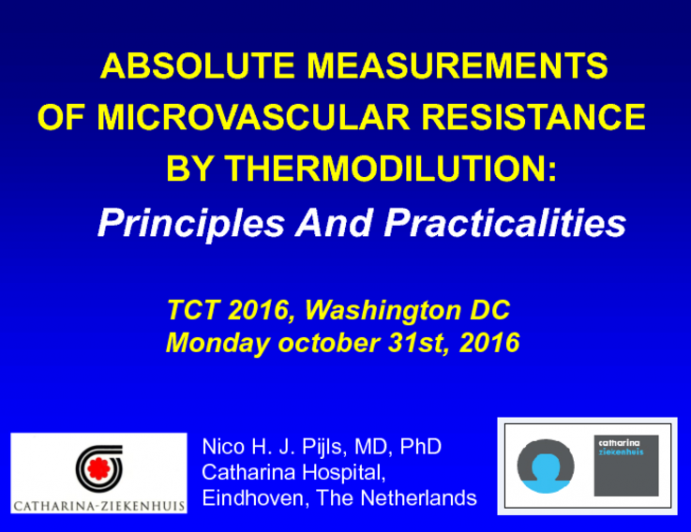 Absolute Measurements of Microvascular Resistance by Thermodilution: Principle and Practicalities