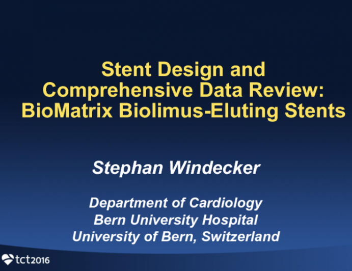 Stent Design and Comprehensive Data Review: BioMatrix Biolimus-Eluting Stents