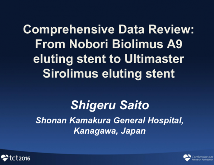 Stent Design and Comprehensive Data Review: From Nobori to Ultimaster Biolimus-Eluting Stents