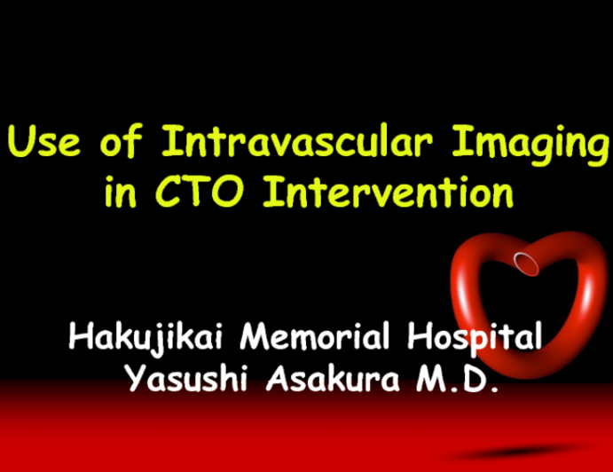 Use of Intravascular Imaging in CTO Intervention