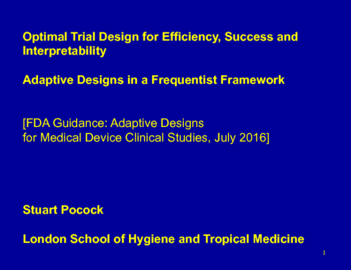 Debate: What Is the Optimal Study Design for Maximizing Trial Efficiency, Success, and Interpretability? Adaptive Design in a Frequentist Framework!