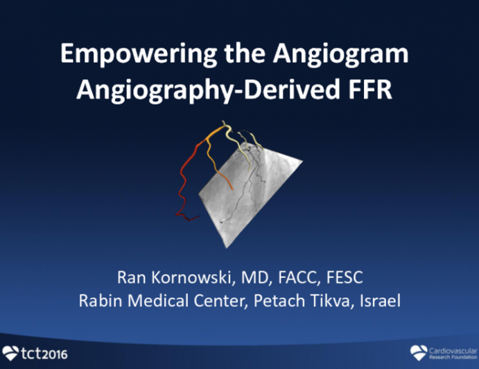 Empowering the Angiogram: Angiography-Derived FFR