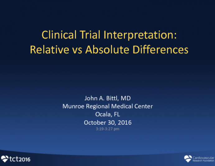 Clinical Trial Interpretation: Relative vs Absolute Differences