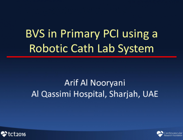 BVS in Primary PCI Using A Robotic Cath Lab System