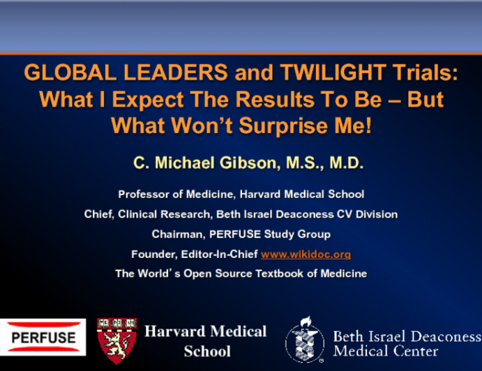 Rationale for and Design of TWILIGHT and GLOBAL LEADERS: What I Expect the Findings to Be – But What Won't Surprise Me!