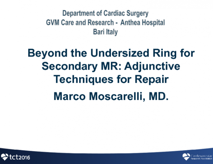 Role of Papillary Muscle Relocation in Ischemic Mitral Valve Regurgitation