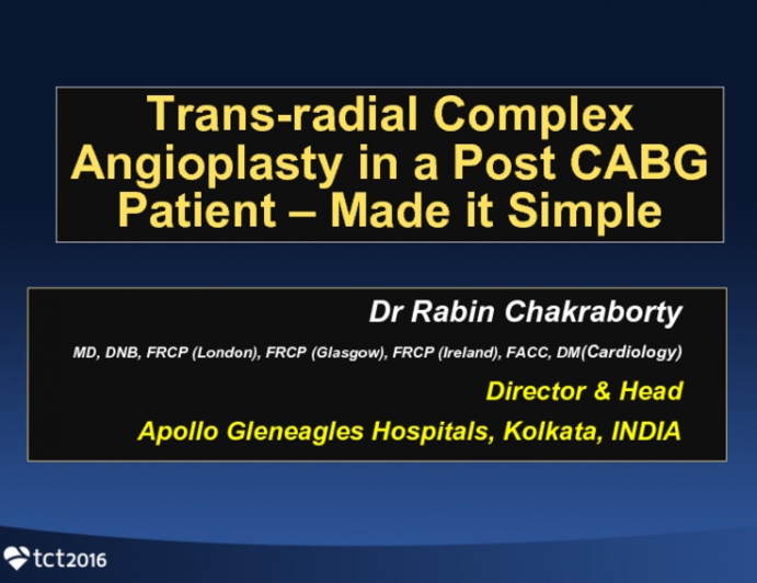 Case #4: Complex PCI From the Radial Artery: Keep It Simple