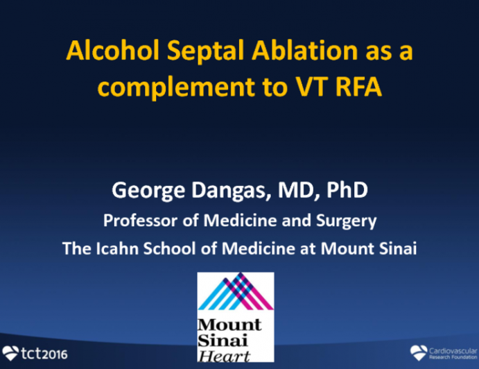 Alcohol Septal Ablation of Ventricular Tachycardia