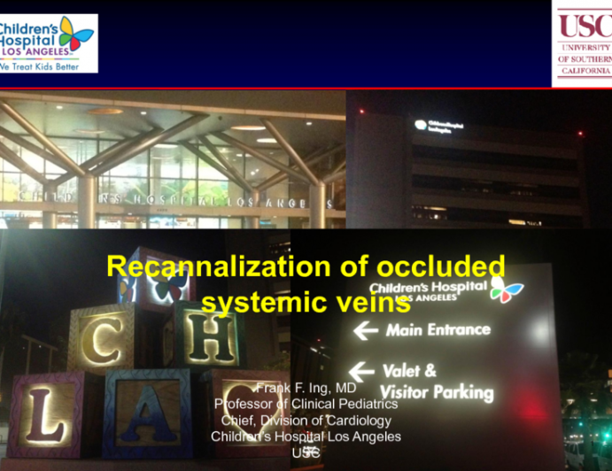 Recannalizing Occluded Systemic Veins Case Presentation (With Discussion)