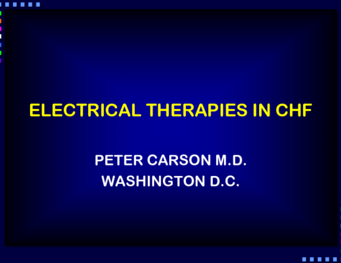 Electrical Therapies for CHF