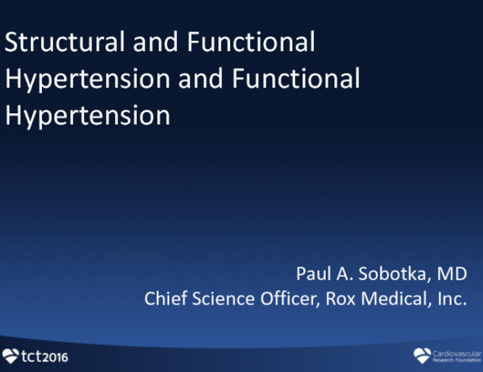 Shunt-based Technologies for Hypertension Control: The Rox Medical Program