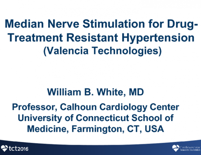 Median Nerve Stimulation for Refractory Hypertension: Valencia Technologies
