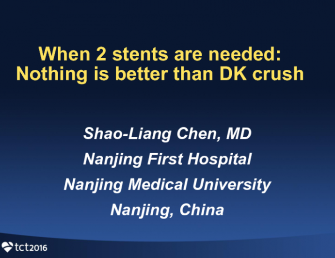 Case #3: When Two Stents Are Needed: Nothing Is Better Than DK-Crush!