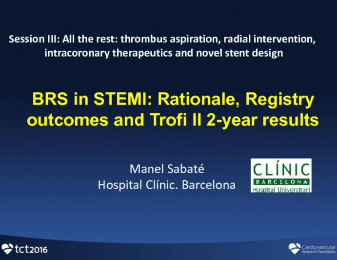 Biodegradable Scaffolds In STEMI: Rationale, Registry outcomes (Literature search) and TROFI II 2-year Results