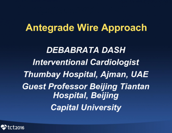 Antegrade Wire Approach