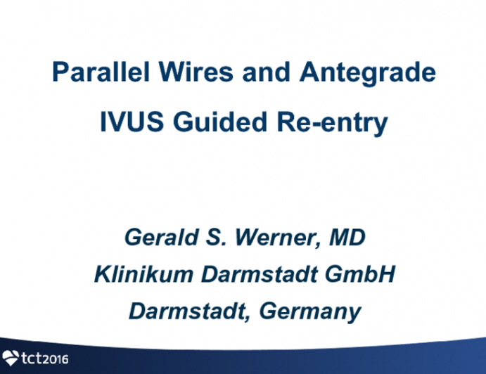 Parallel Wires and Antegrade IVUS Guided Re-entry