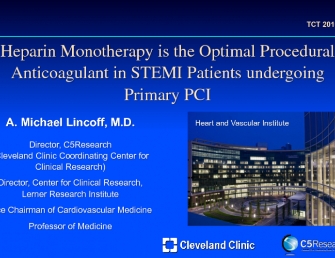 Start With a Three-way Debate: Heparin Monotherapy Is the Optimal Procedural Anticoagulant in STEMI Patients Undergoing Primary PCI!