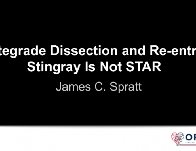 Case #1: Antegrade Dissection and Reentry: Stingray Is Not STAR