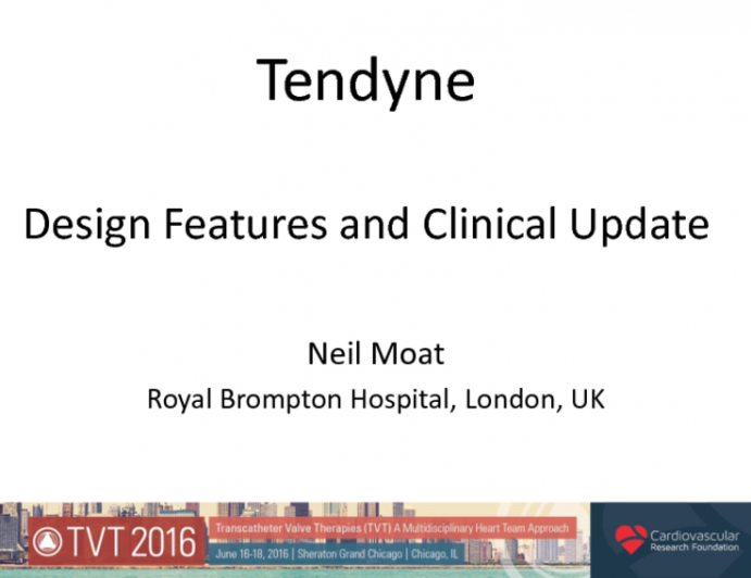 Tendyne: Design Highlights and Clinical Update