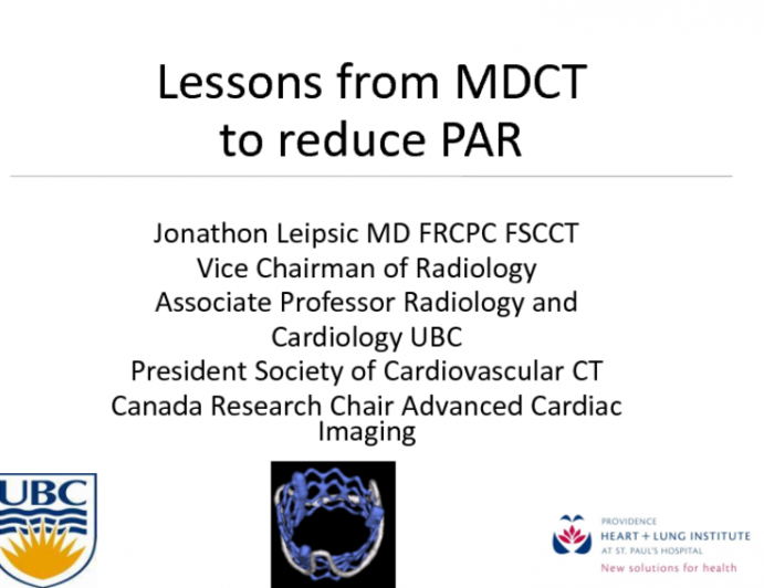 Imaging Strategies to Prevent Paravavular Regurgitation After TAVR