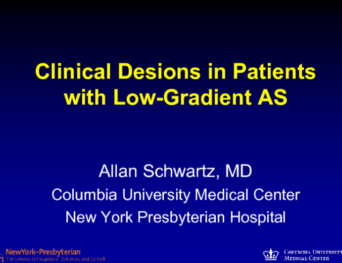 Clinical Decisions in Patients With Low-Gradient AS