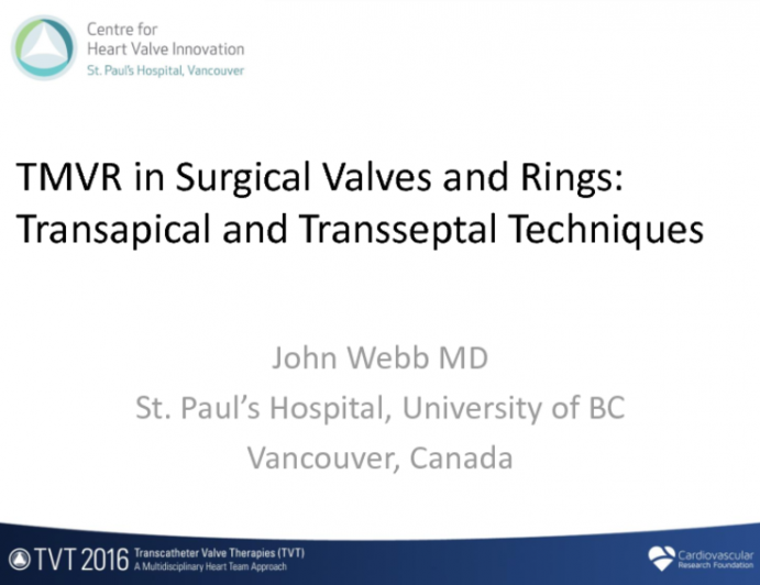 Technique of Transapical and Transseptal TMVR With Sapien, Lotus, Etc.