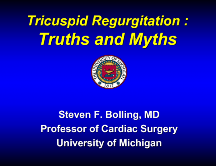 Tricuspid Regurgitation Truths and Myths