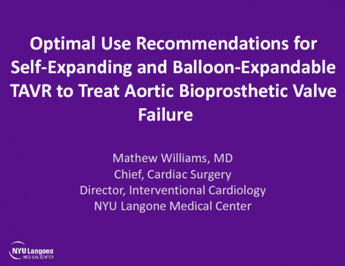 Optimal Use Recommendations for Self-Expanding and Balloon-Expandable TAVR to Treat Aortic Bioprosthetic Valve Failure