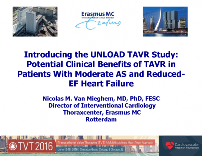 Introducing the UNLOAD TAVR Study: Potential Clinical Benefits of TAVR in Patients With Moderate AS and Reduced-EF Heart Failure