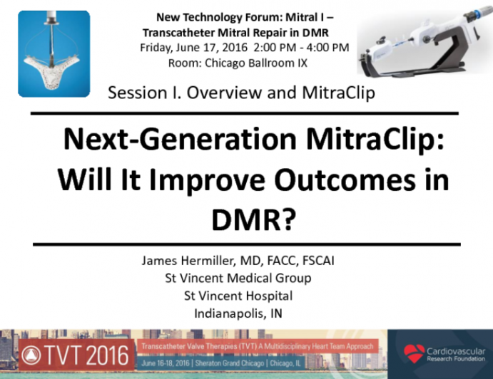 Next-Generation MitraClip: Will It Improve Outcomes in DMR?