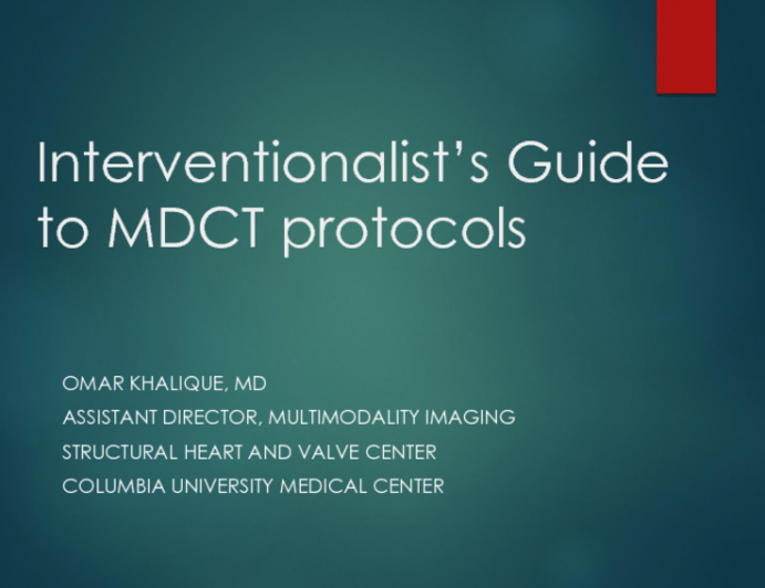 Interventionalists Guide to Multidetector CT Protocols