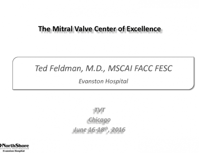 The Mitral Valve Center of Excellence