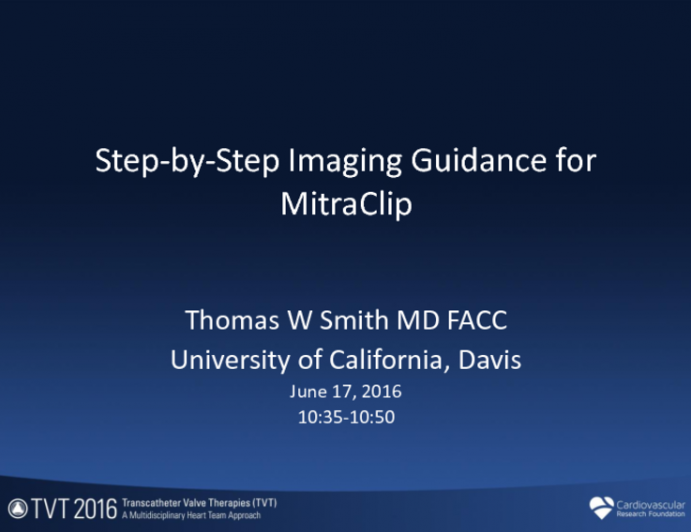 Step-by-Step Imaging Guidance for MitraClip