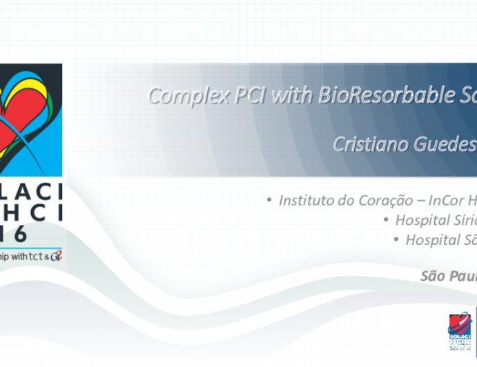 Complex PCI with BioResorbable Scaffolds