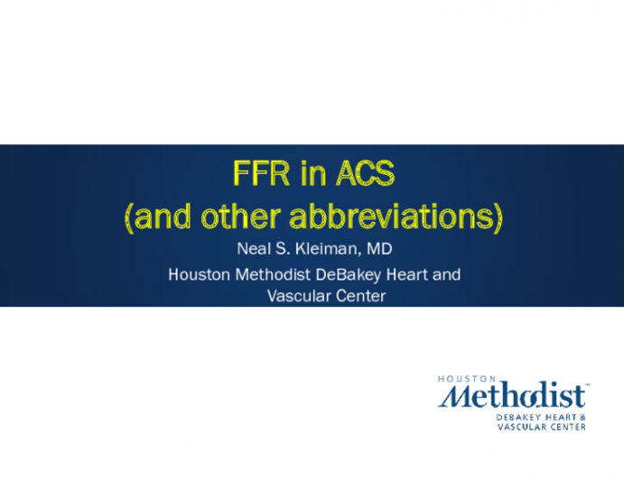 FFR in ACS (and other abbreviations)