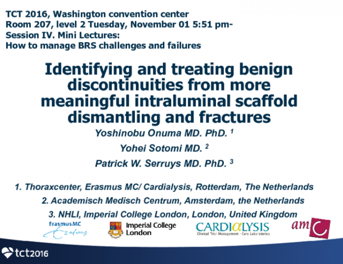 Identifying and Treating Benign Discontinuities From More Meaningful Intraluminal Scaffold Dismantling and Fractures (With Case Examples)