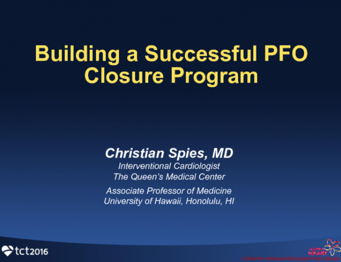 Building a Successful PFO Closure Program