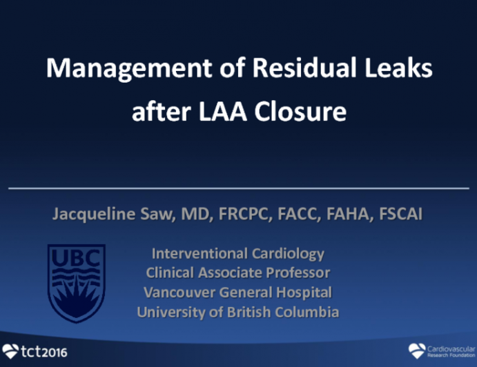 Management of Residual Leaks After LAA Closure