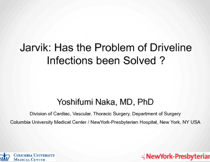 Jarvik: Has the Problem of Driveline Infections Been Solved?
