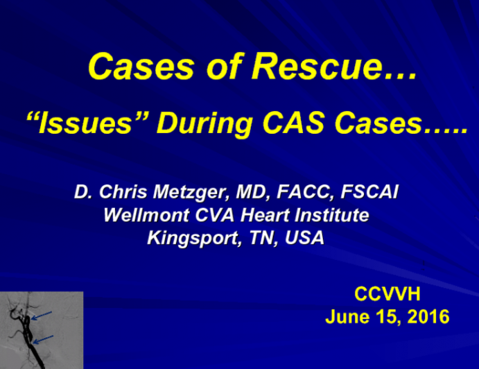 Cases of Rescue Issues During CAS Cases