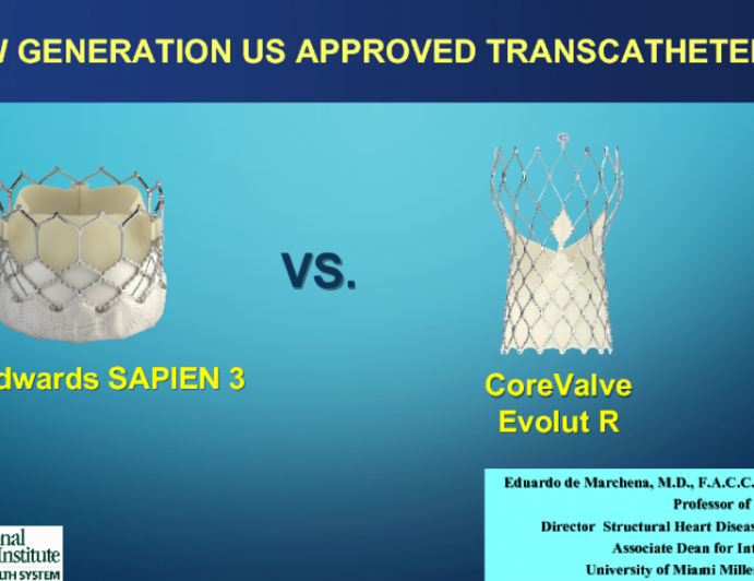 Choice of Sapien vs CoreValve TAVR