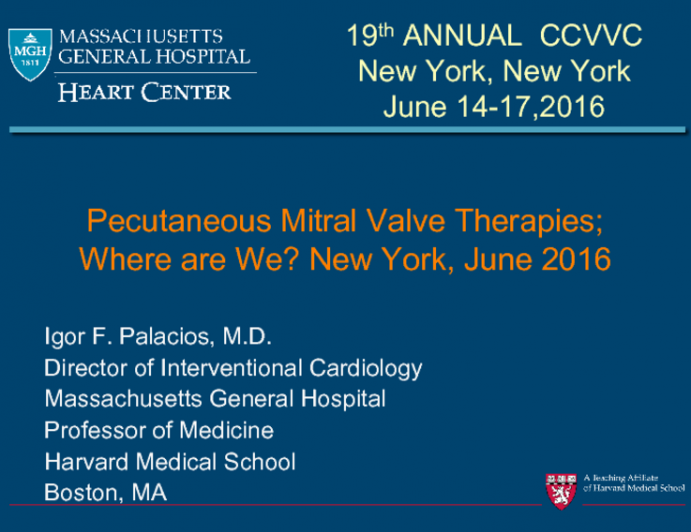 Percutaneous Mitral Valve Therapies: Where Are We?