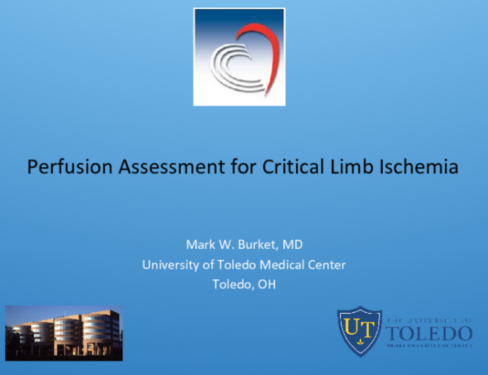  Perfusion Assessment for Critical Limb Ischemia