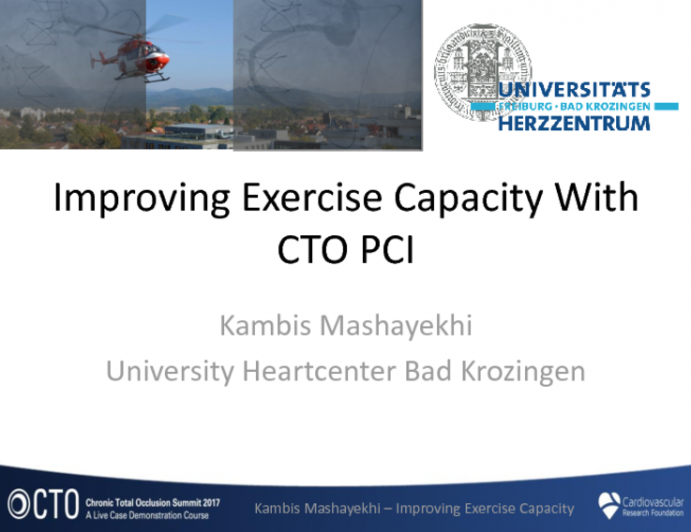 Improving Exercise Capacity With CTO PCI
