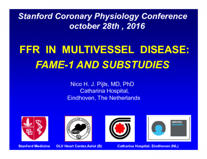 FFR in Multivessel Disease: FAME-1 and Substudies