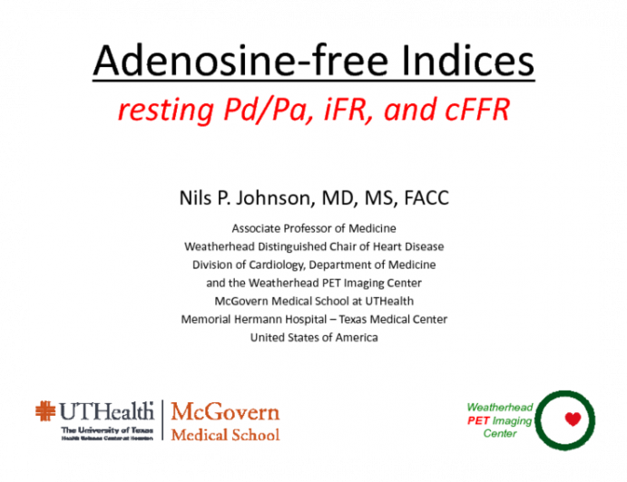 Adenosine-free Indices: Resting Pd/Pa, iFR, and cFFR